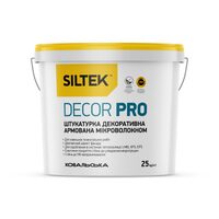 Штукатурка декоративная полимерная DECOR PRO (камешковая 2,5мм) РА-15, Siltek 25 кг