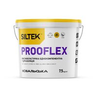Високоеластична однокомпонентна гідроізоляція Siltek Prooflex, 7,5 кг.