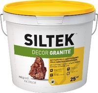 Штукатурка декоративная DECOR GRANITE «Гранит красный», Siltek 25 кг