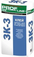 Клей для керамогранита, напольной плитки, Profline ЗК-3 25кг